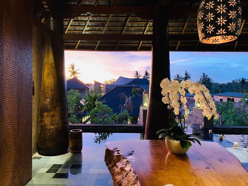 Tejaprana Bisma - Chse Certified Hotel Ubud  Luaran gambar Sunset at the restaurant