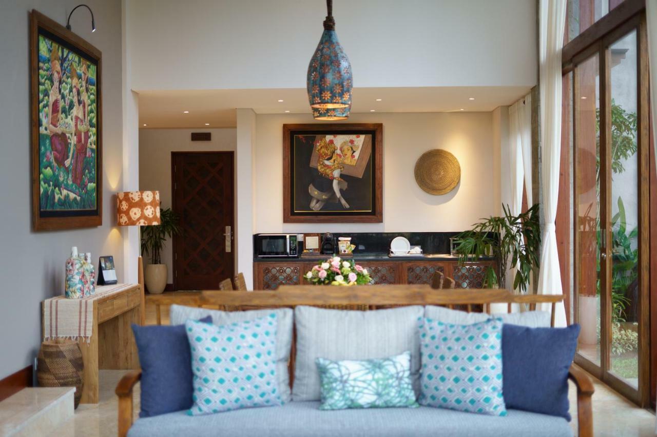 Tejaprana Bisma - Chse Certified Hotel Ubud  Luaran gambar A living room in a villa